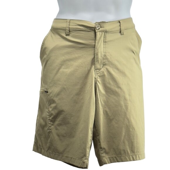 Original WEATHERPROOF VINTAGE Mens Performance Trail Shorts Pockets Tan Size 40 - Picture 1 of 8
